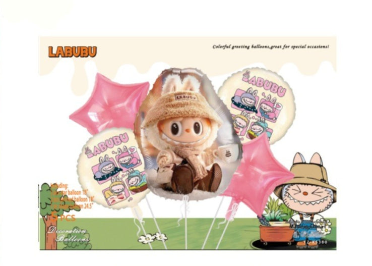 Labubu Shaped Foil Balloon – Cartoon Party Decoration Balloon