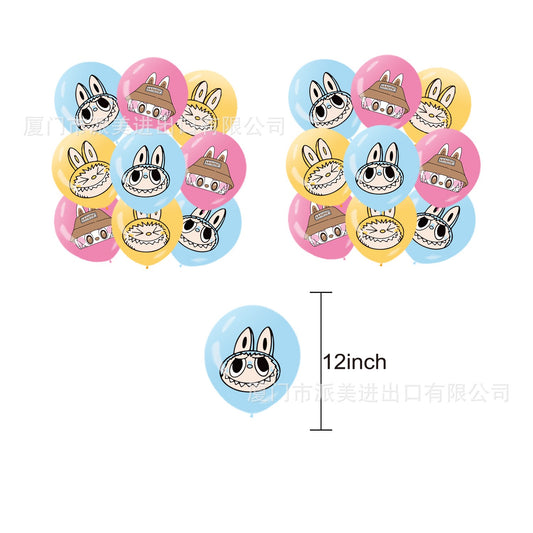 LABUBU3 Balloons 9 ps 12" Latex Happy Birthday Party Fun KIDS DECOR AU
