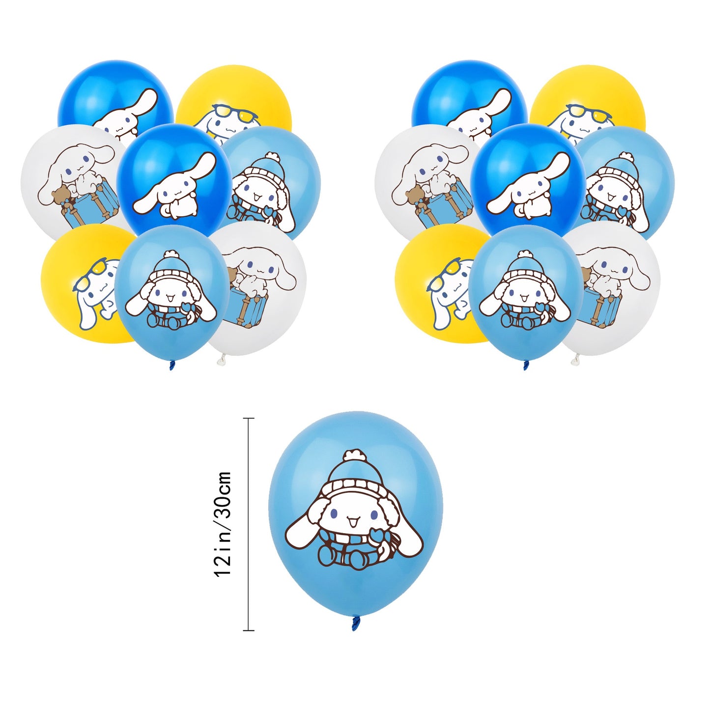 Cinnamoroll Balloons Happy birthday KIDS banner party decor cake topper