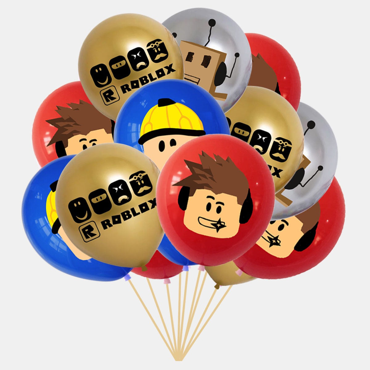 Roblox Balloons 8 ps 12" Latex Happy Birthday Party Fun KIDS DECOR AU
