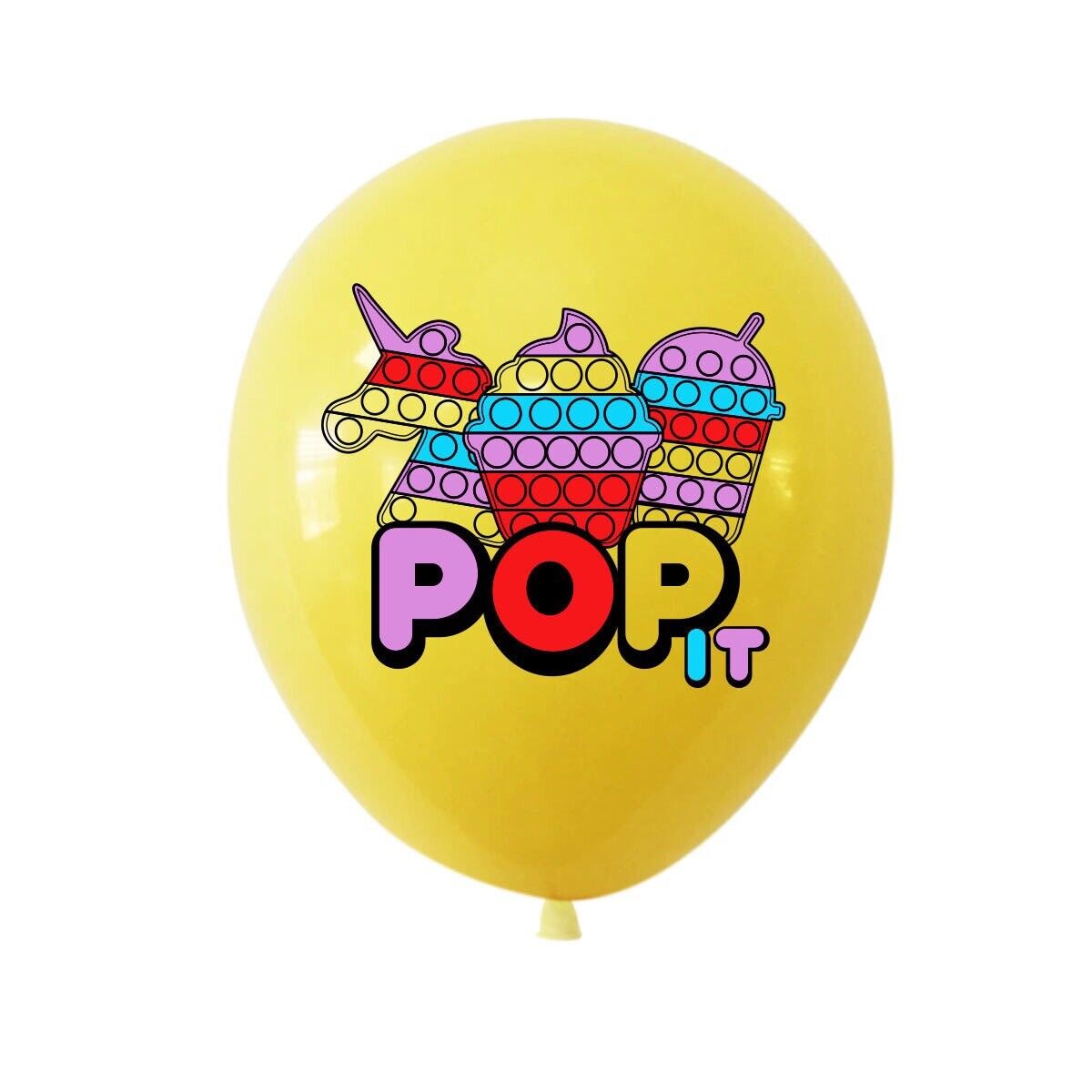 pop it Balloons Happy birthday KIDS banner party set decor cake topper AU