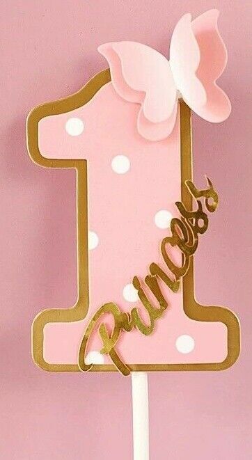 Happy birthday cake topper one two three first second third 1 to 3