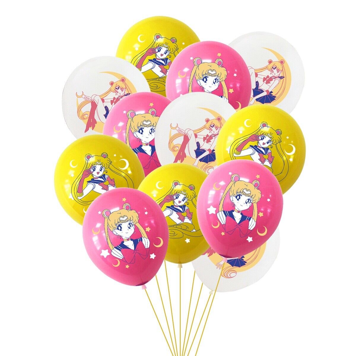 Sailor moon Balloons 12 ps 12" Latex Happy Birthday Party Fun KIDS DECOR AU