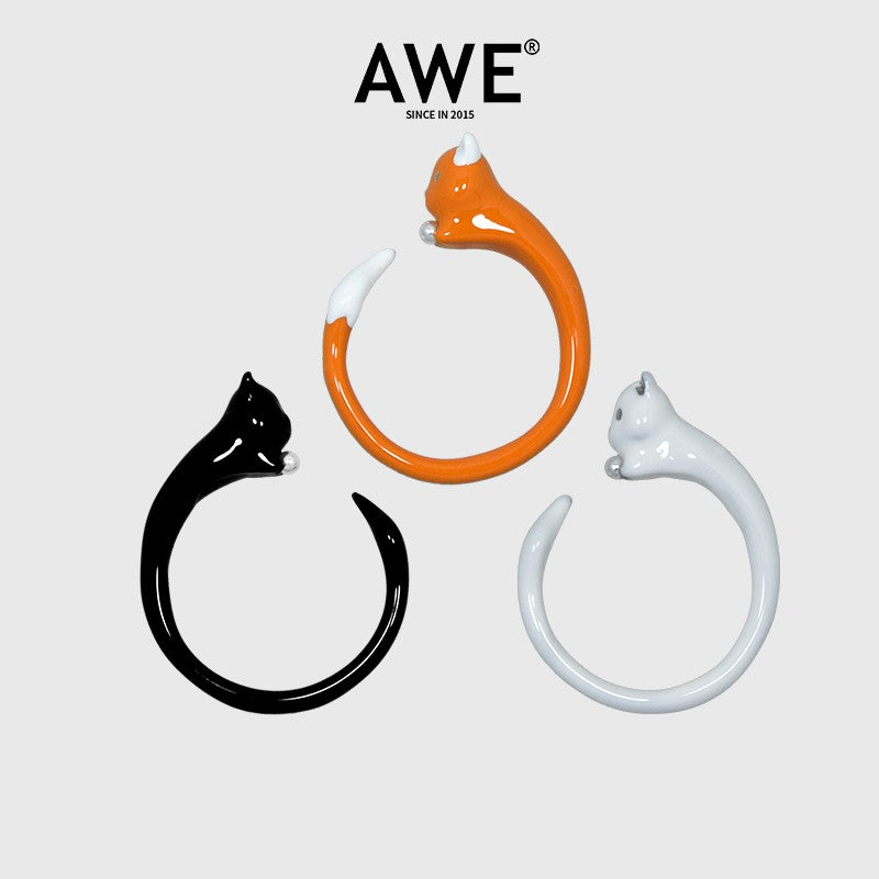 AWE Cute Cat Open Ring