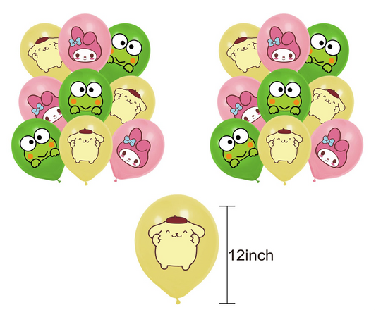 Sanrio Balloons 9 ps 12" Latex Happy Birthday Party Fun KIDS DECOR AU 3