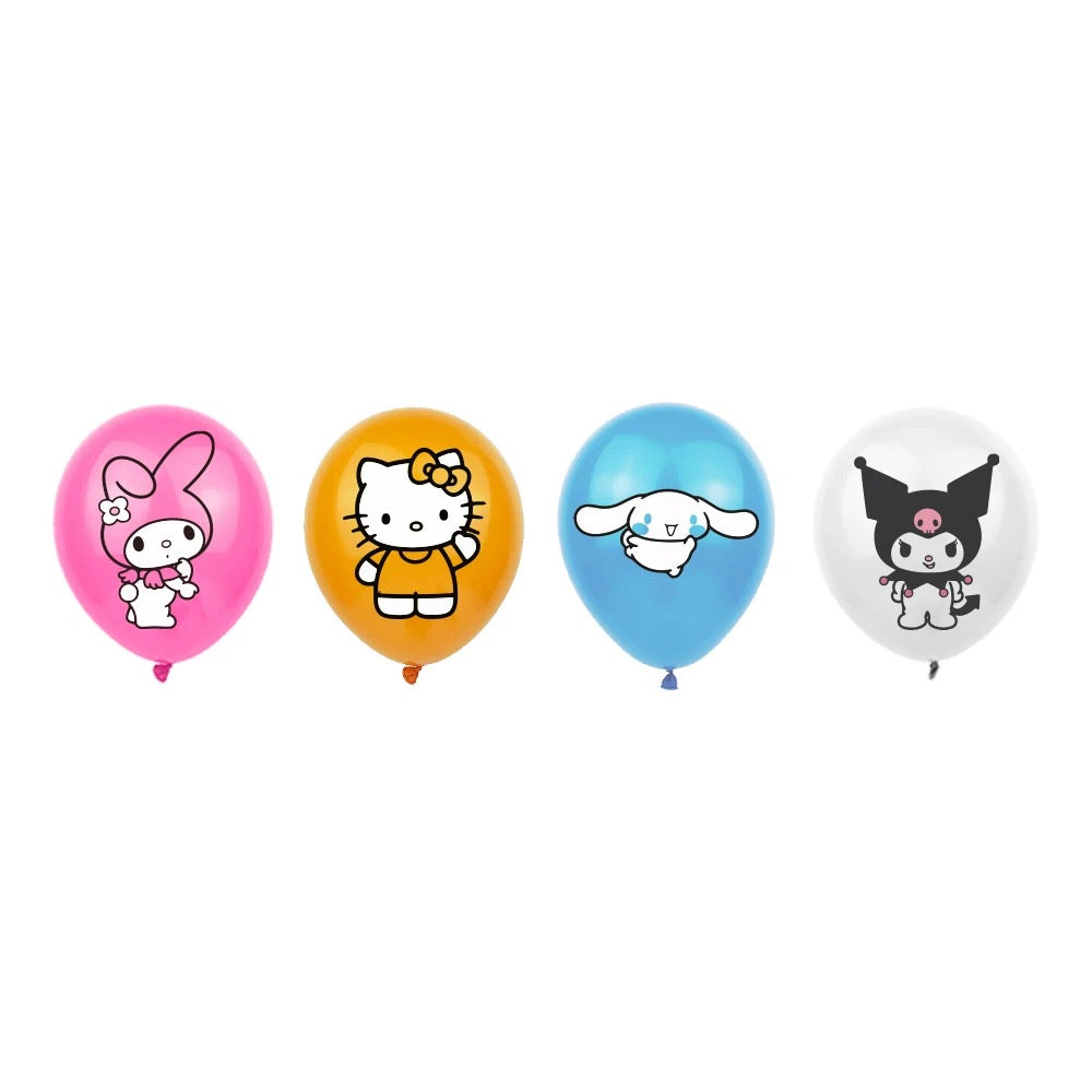 Hello Kitty Sanrio Balloons Happy birthday KIDS banner party decor topper