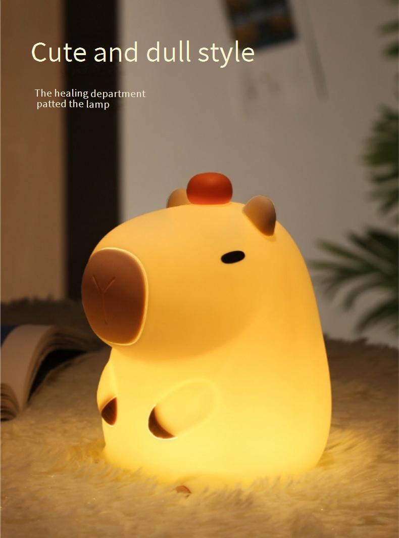 CAPYBARA LAMP | Capibara Guinea Pig Fun Sleeping Night Light Flapping