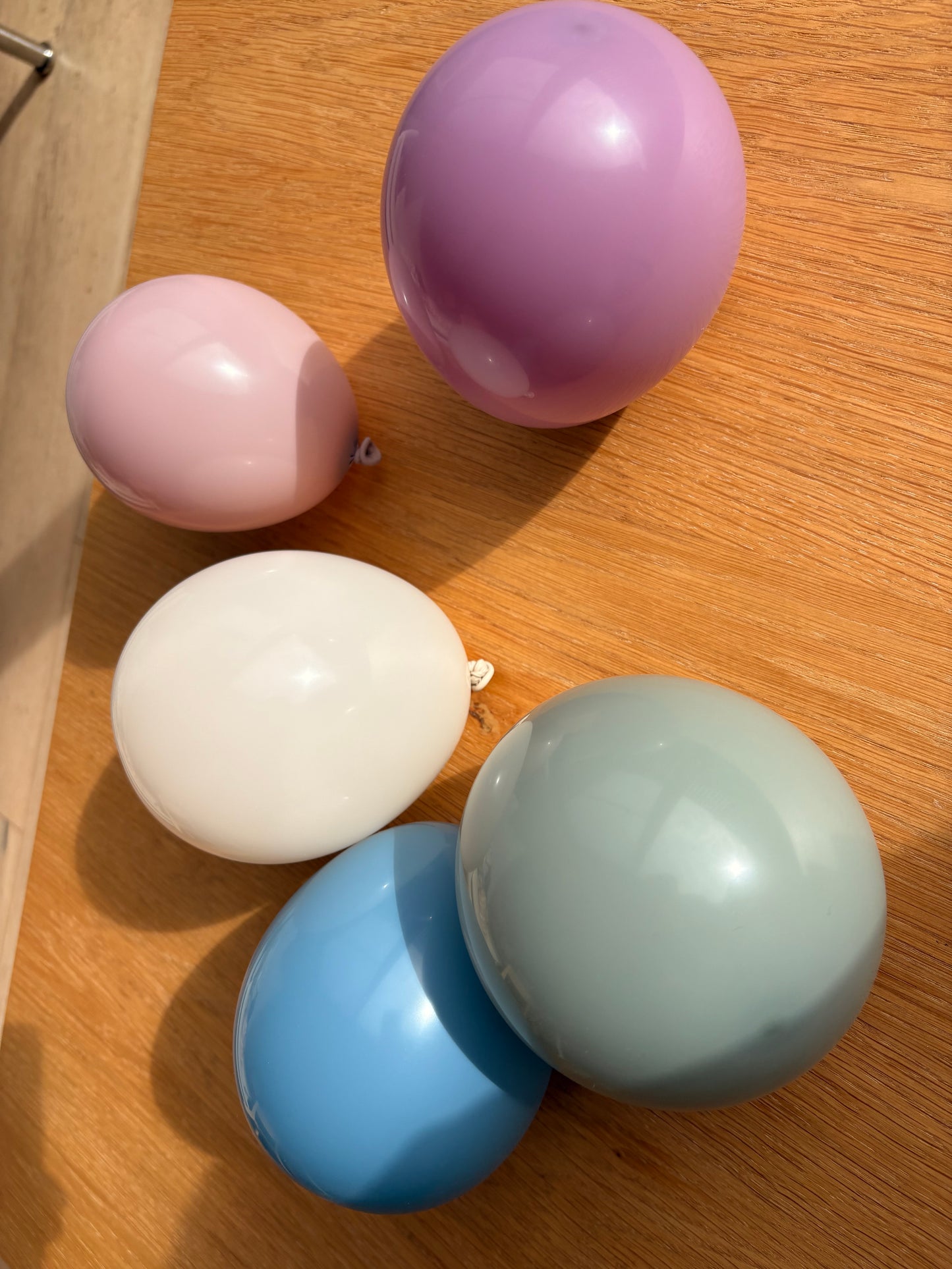 Hazy Pastel Balloons | Blush Pink, Dusty Lilac, Dusty Blue, Ivory & Sage Mist | 5", 10" & 18"