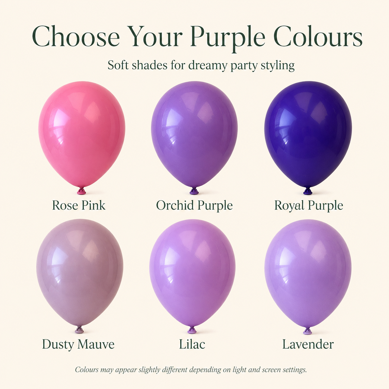 Purple Latex Balloons | Party Balloons | 5”, 10” & 18”