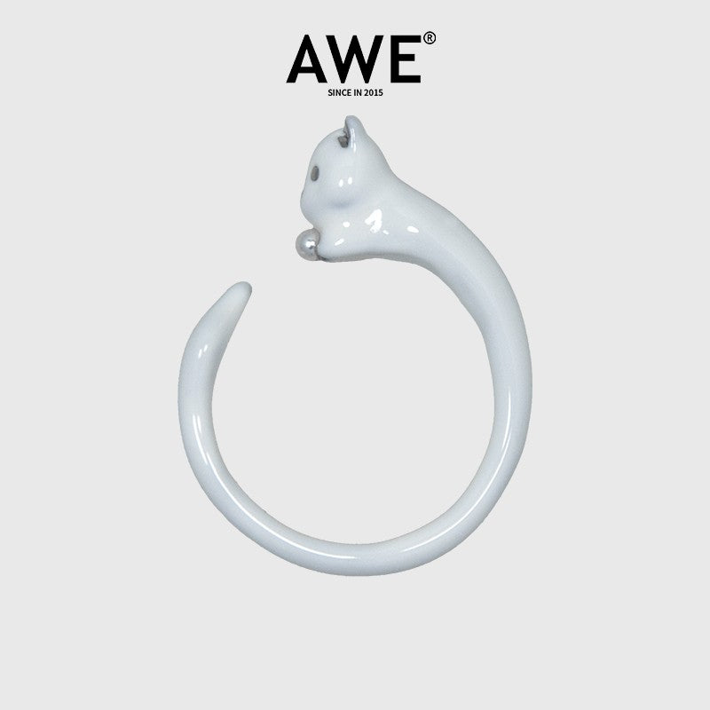 AWE Cute Cat Open Ring