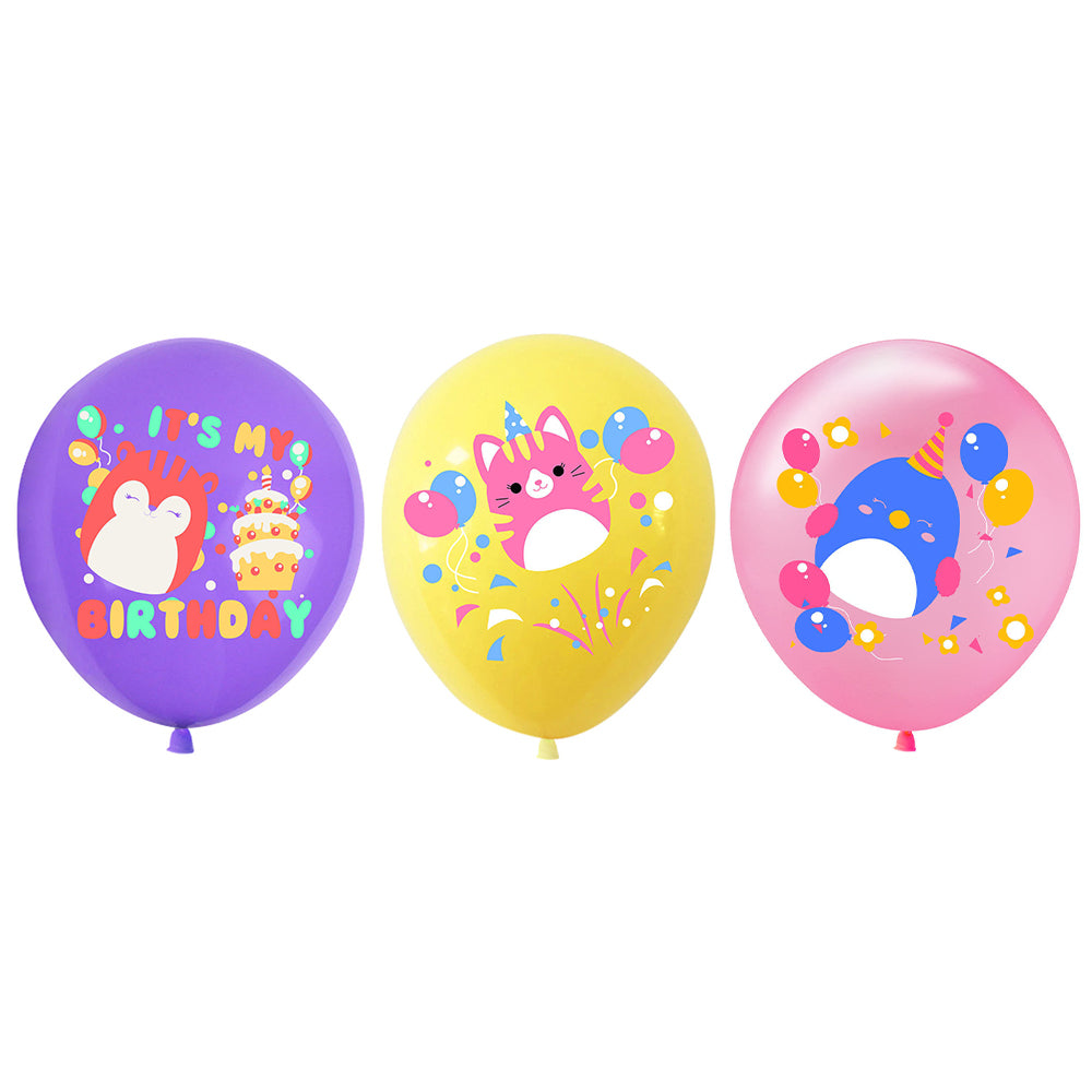 Squishmallows Birthday Party Supplies Balloon Banner Cake Cupcake Topper Decor