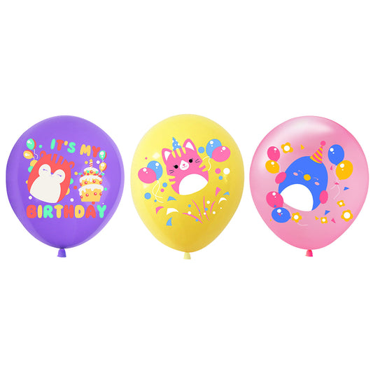 Squishmallows Birthday Party Supplies Balloons 9 ps