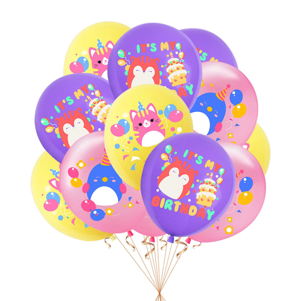 Squishmallows Birthday Party Supplies Balloons 9 ps