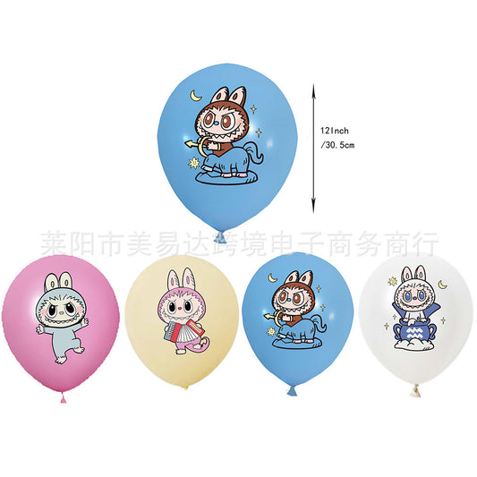 LABUBU2 Balloons 8 ps 12" Latex Happy Birthday Party Fun KIDS DECOR AU