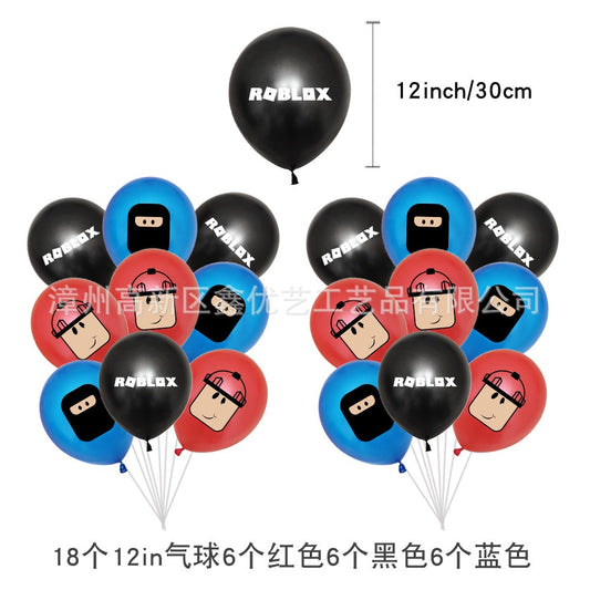 Roblox4 Balloons 9 ps 12" Latex Happy Birthday Party Fun KIDS DECOR AU
