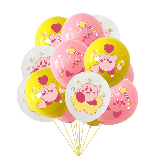 Kirby Balloons 9 ps 12" Latex Happy Birthday Party Fun KIDS DECOR AU