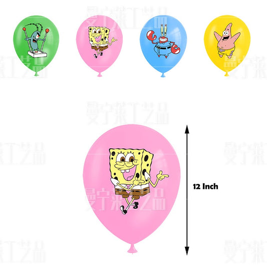 SpongeBob Balloons 8 ps 12" Latex Happy Birthday Party Fun KIDS DECOR AU