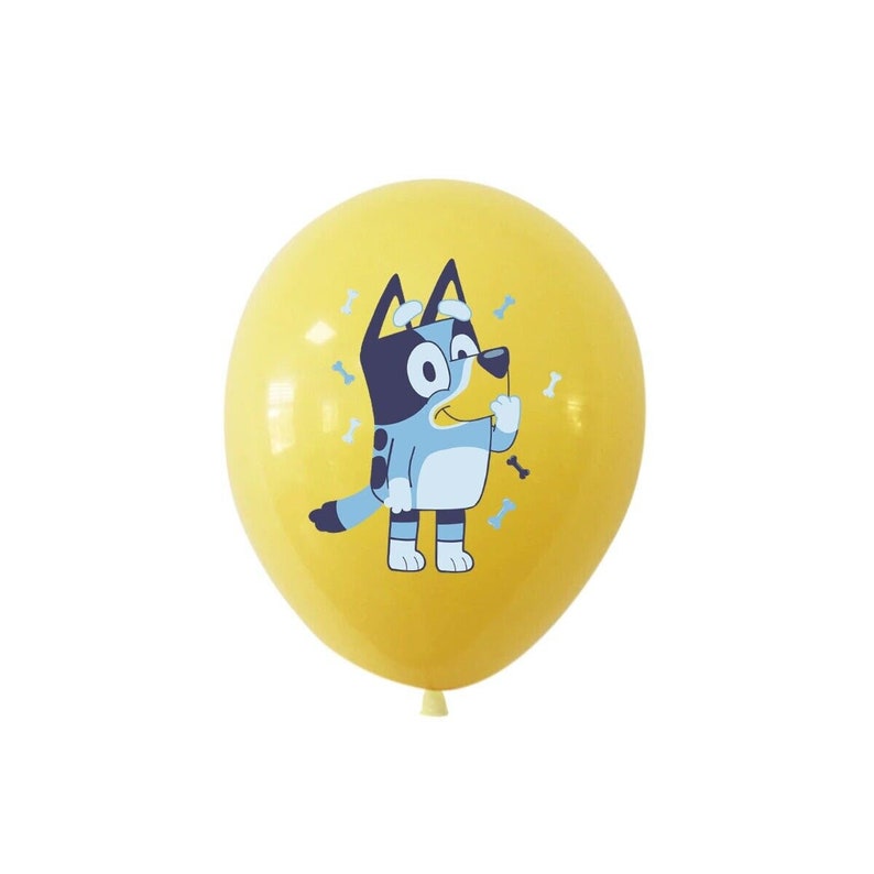 Bluey 12 pc 12" latex birthday party fun decor au stock balloon