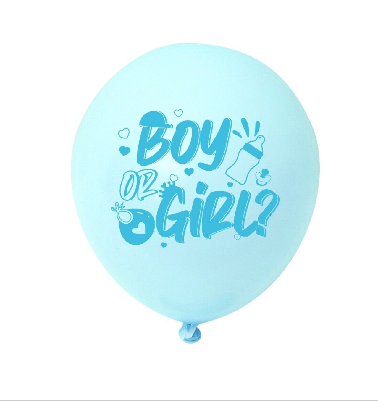 baby shower gender Balloons 6 ps 12" Latex Happy Party Fun KIDS DECOR AU