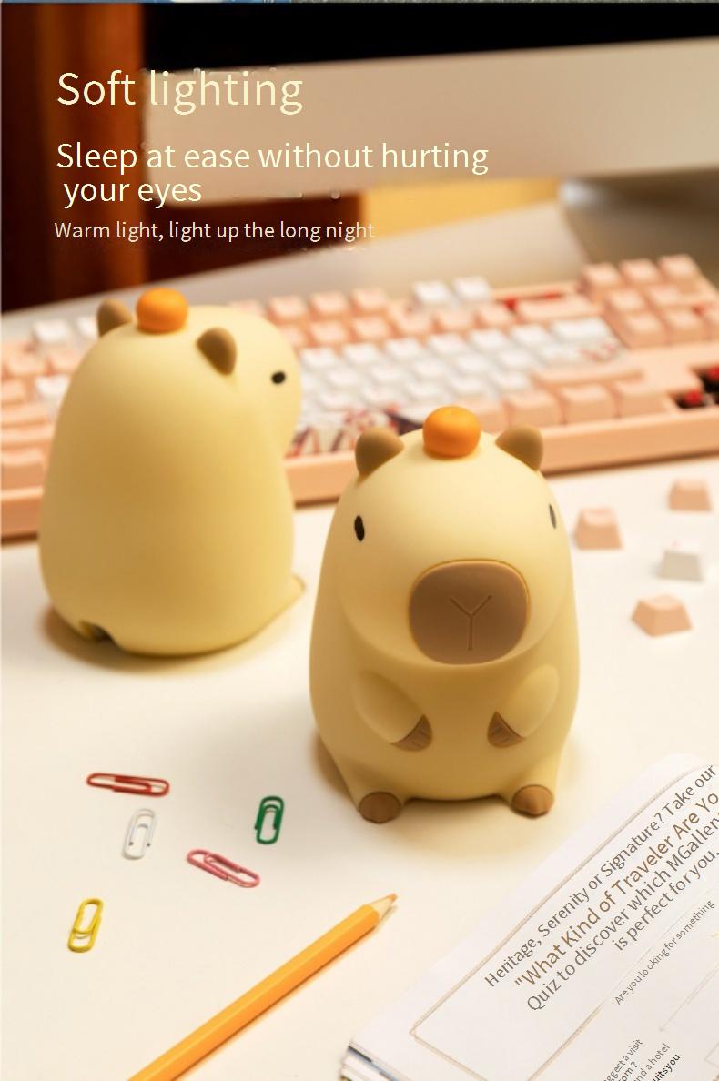 CAPYBARA LAMP | Capibara Guinea Pig Fun Sleeping Night Light Flapping