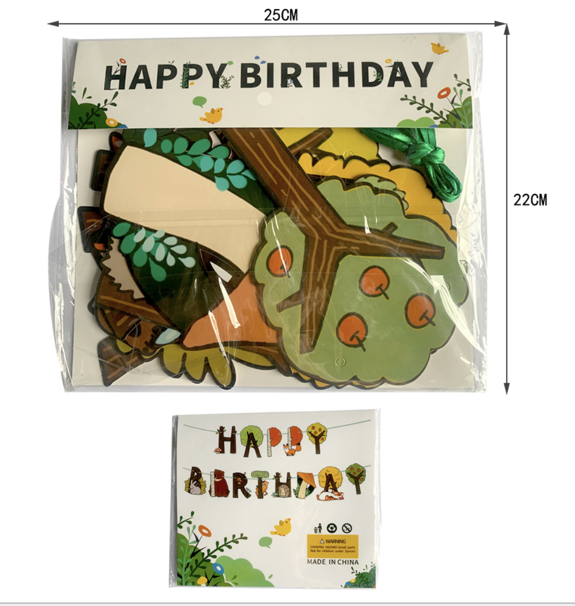 Jungle animal Happy birthday banner balloon Confetti party set AU Stock Sale