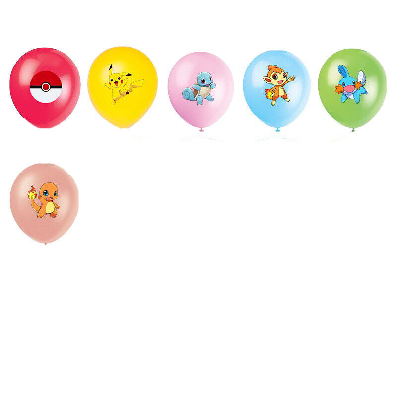 Pokémon Balloons 12 ps 12" Latex Happy BirthdayParty Fun KIDS DECOR AU