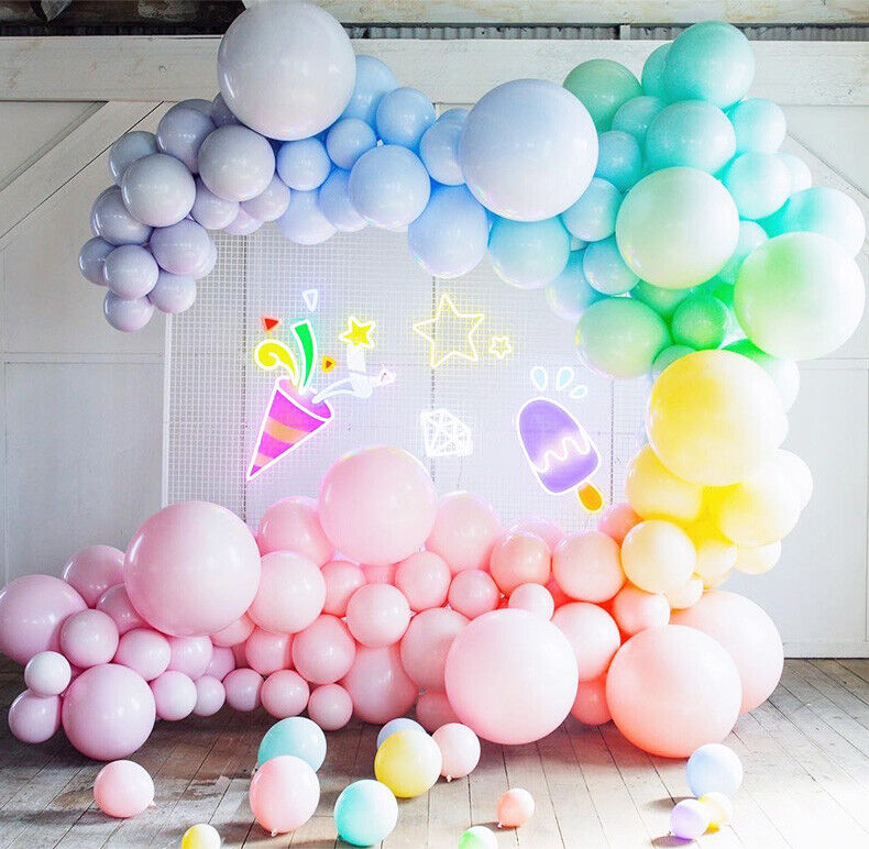 Macaron Pastel Balloon Arch Garland Kit Wedding Party Baby Birthday Shower Decor