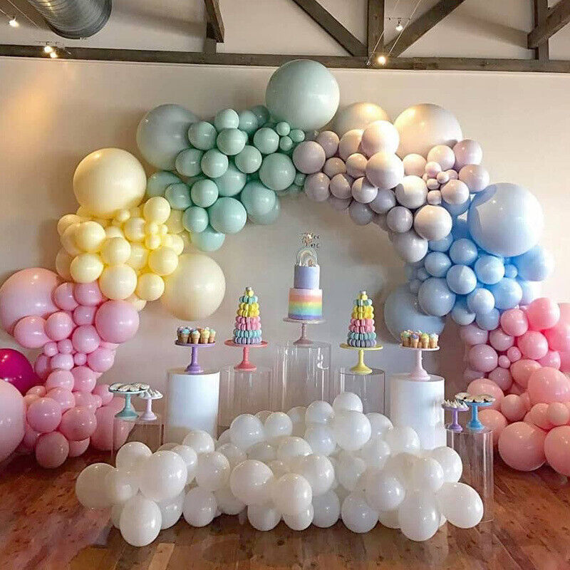 Macaron Pastel Balloon Arch Garland Kit Wedding Party Baby Birthday Shower Decor