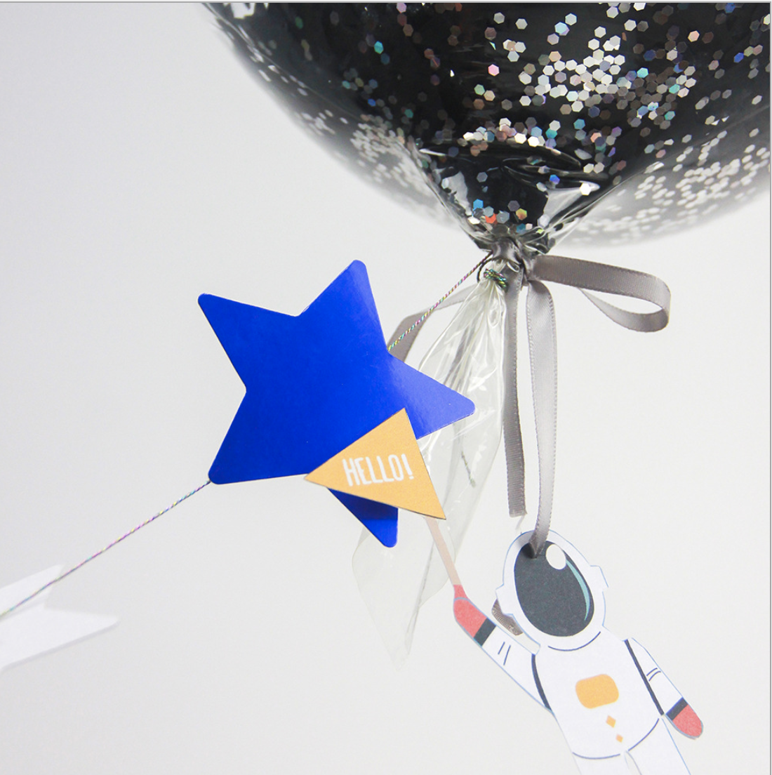 Astronaut Bobo confetti Balloon Party happy birthday baby shower AU STOCK