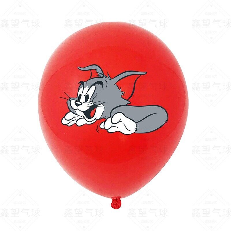 Tom and Jerry Balloons 12 ps 12" Latex Happy Birthday Party Fun KIDS DECOR AUs