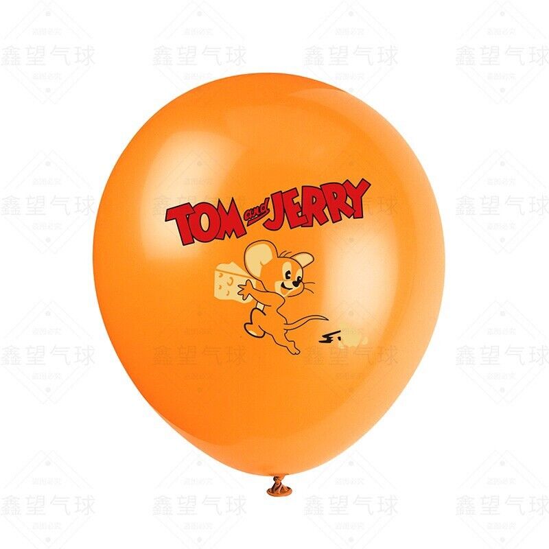 Tom and Jerry Balloons 12 ps 12" Latex Happy Birthday Party Fun KIDS DECOR AUs