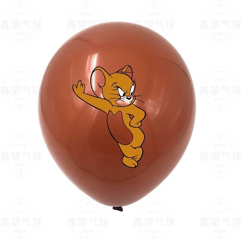 Tom and Jerry Balloons 12 ps 12" Latex Happy Birthday Party Fun KIDS DECOR AUs