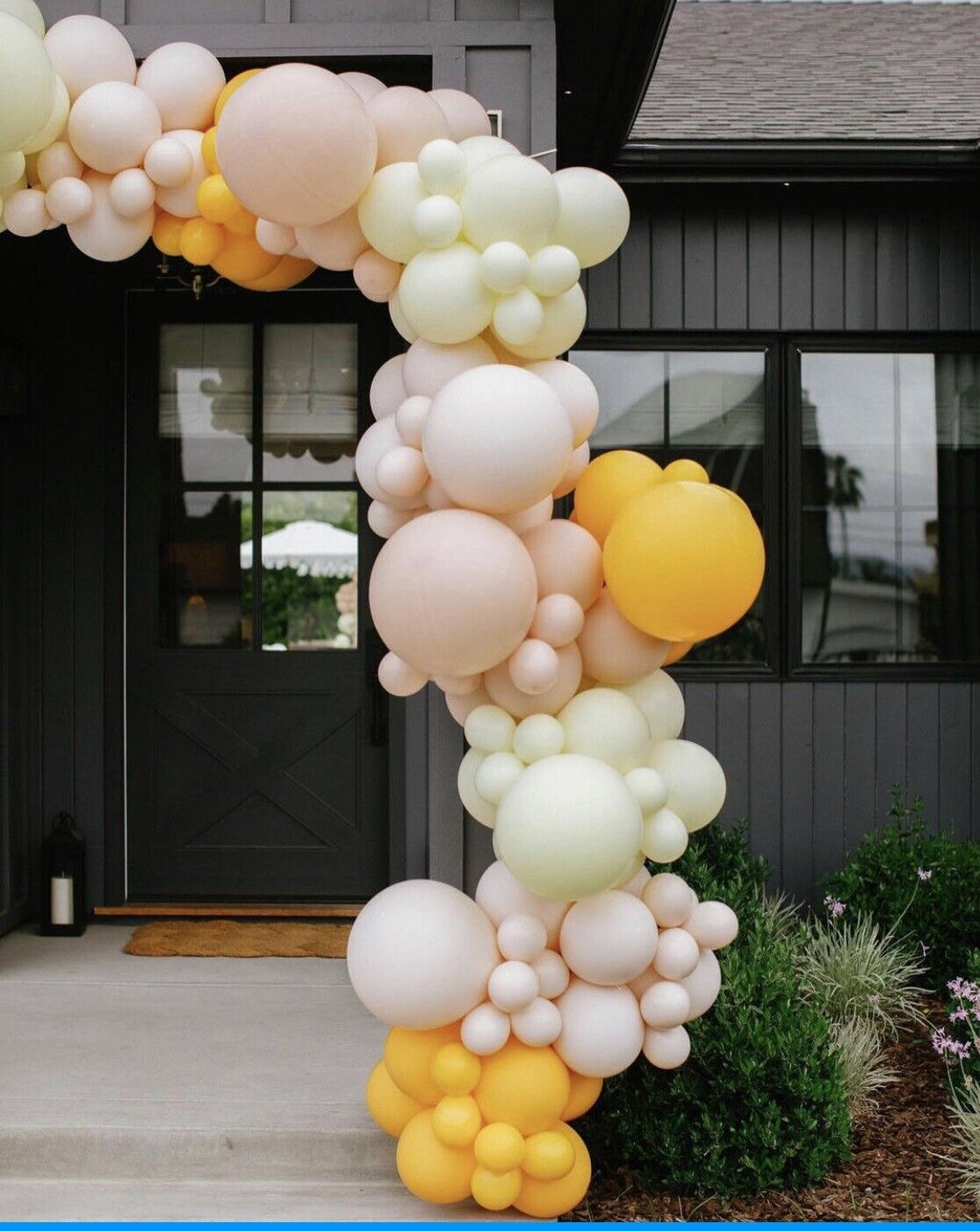 AU STOCK Balloon Arch Garland Wedding Party Birthday Orange macaron beige deco