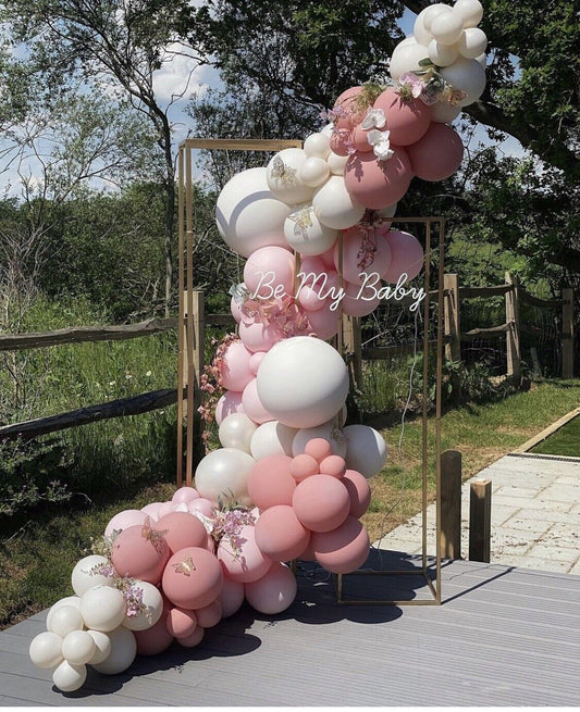 AU STOCK Retro pink white Balloon Garland Arch Wedding Baby Shower Birthday