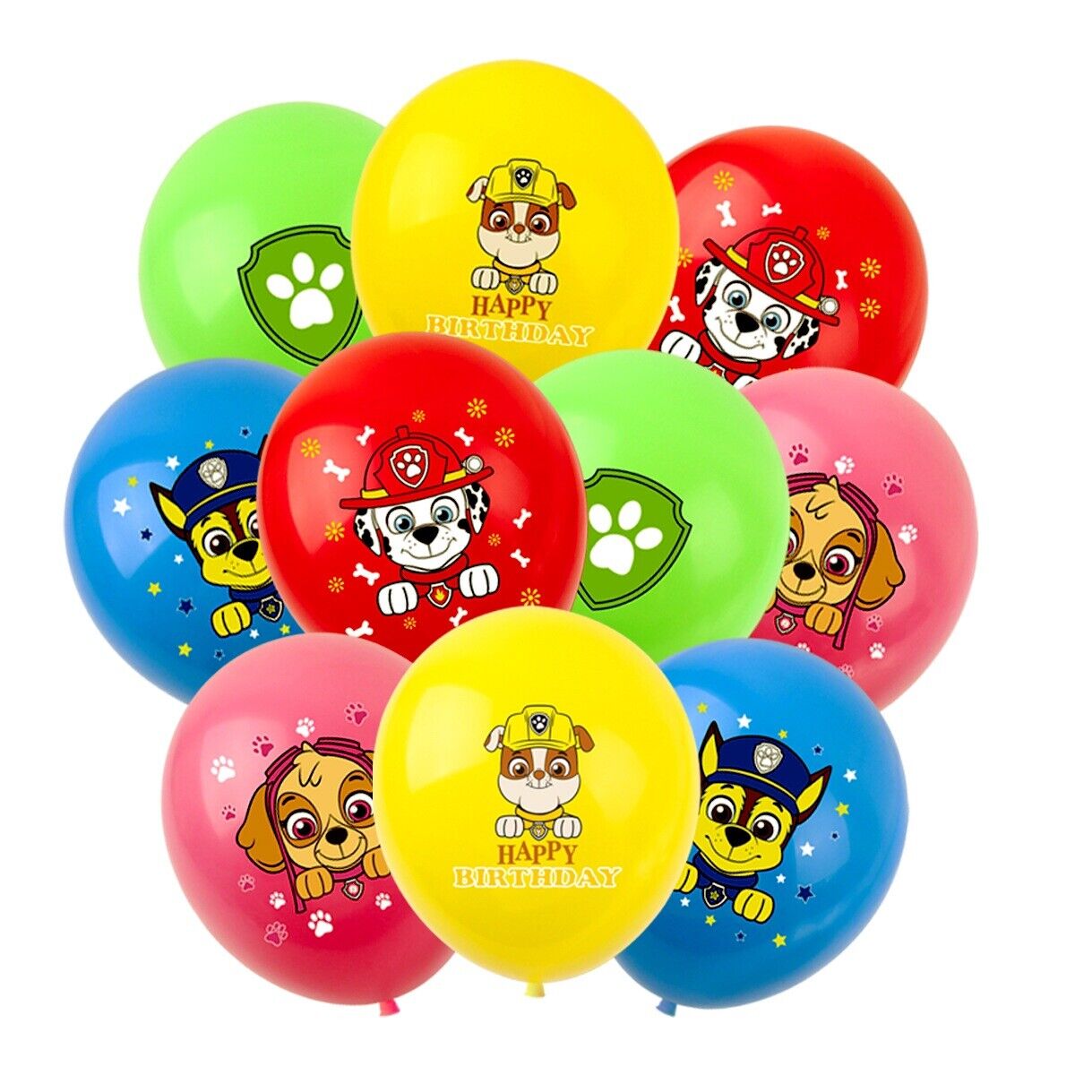 paw patrol Balloons Happy birthday KIDS banner  party set decor cake topper AU