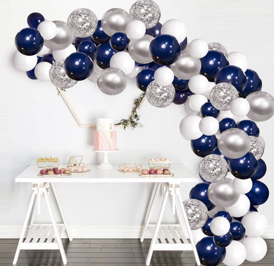 AU STOCK Navy Confetti Balloon Arch Garland Wedding Birthday Party baby shower