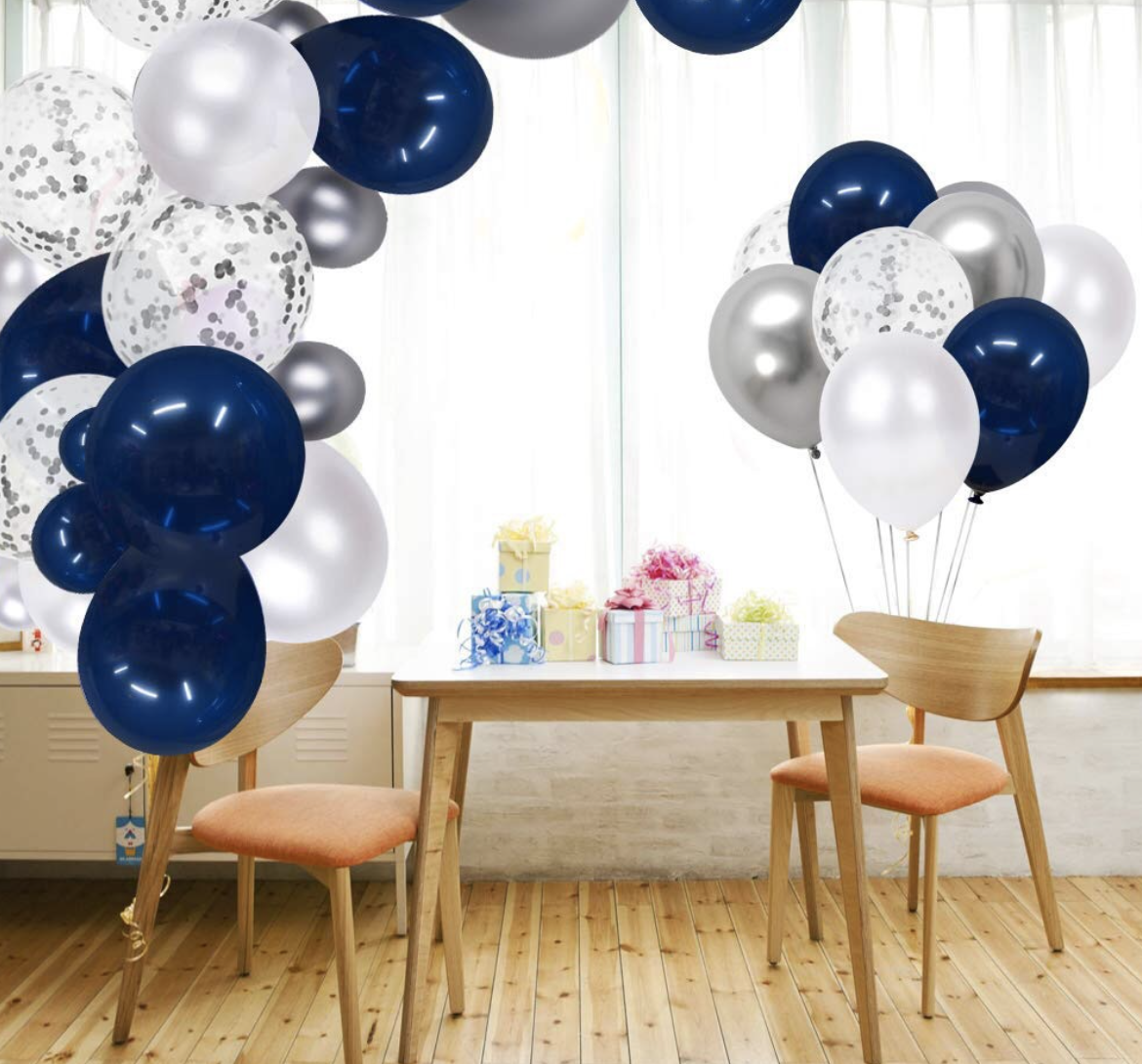 AU STOCK Navy Confetti Balloon Arch Garland Wedding Birthday Party baby shower