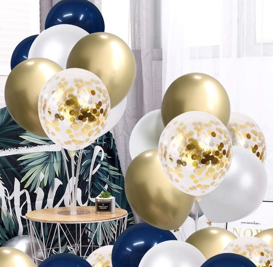 AU STOCK Navy Confetti Balloon Arch Garland Wedding Birthday Party baby shower