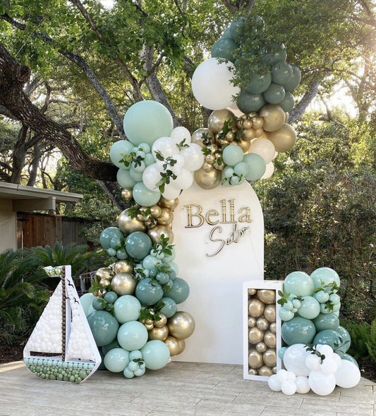 Retro Green Macaron Balloon Garland Arch Wedding Baby Shower Birthday Decor AU