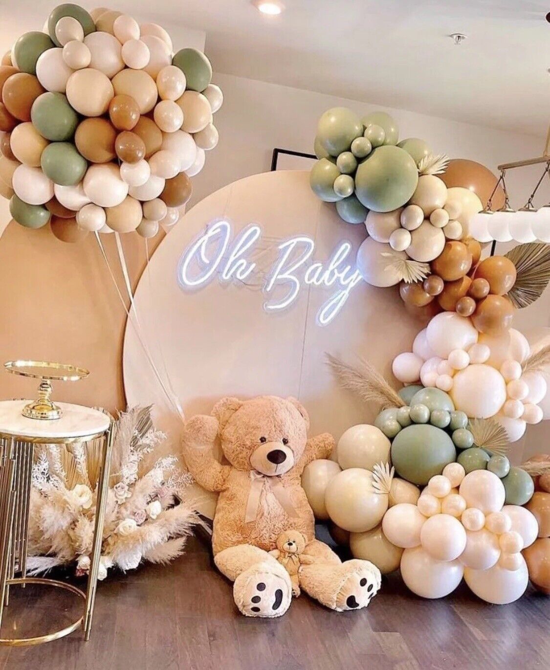 Retro green coffee beige Balloon Garland Arch Wedding Baby Shower Birthday AU