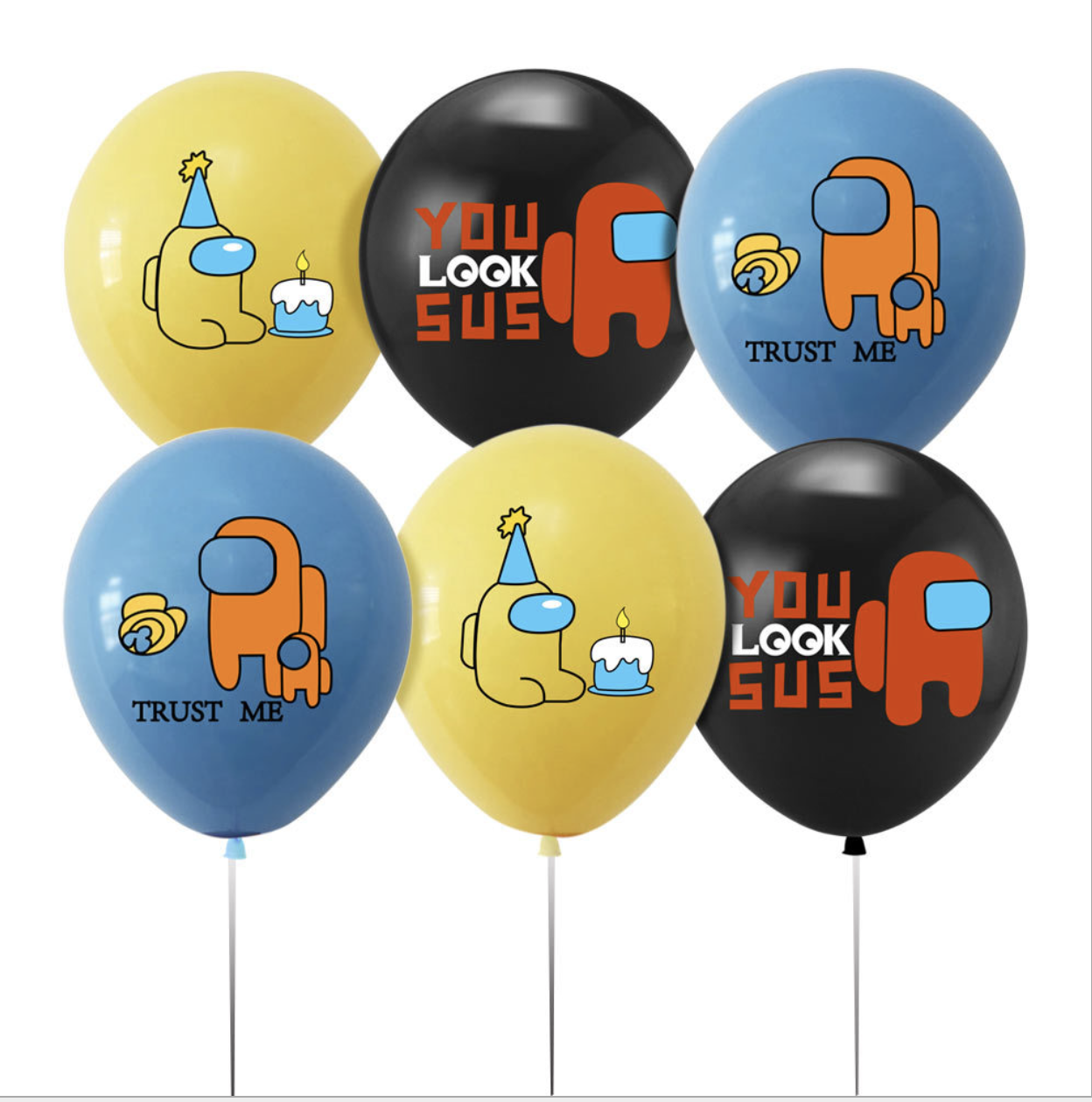 among us  Balloons Happy birthday KIDS banner  party set decor AU STO