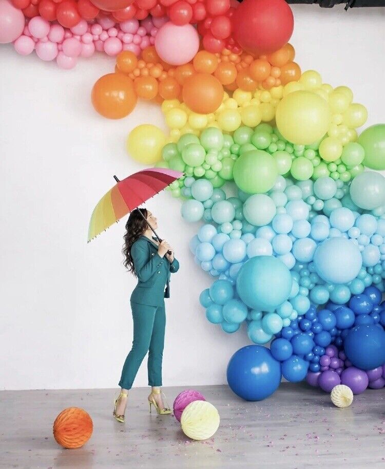 AU STOCK Balloon Arch Garland Wedding Party Birthday Rainbow balloons deco