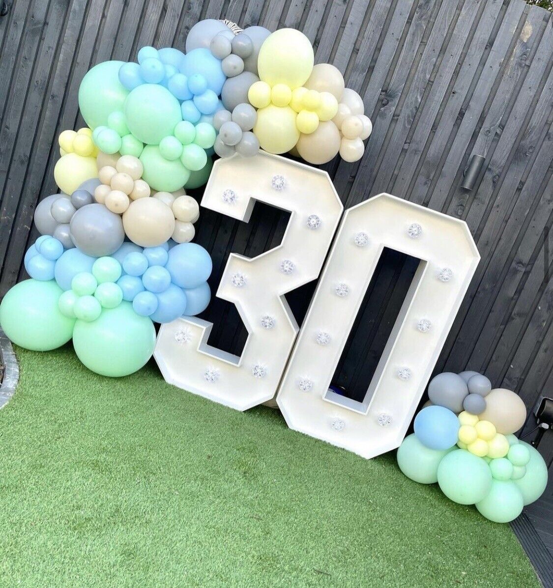 Green Beige Grey 5 Colour Balloon Arch Garland Kit Baby Wedding Birthday Party