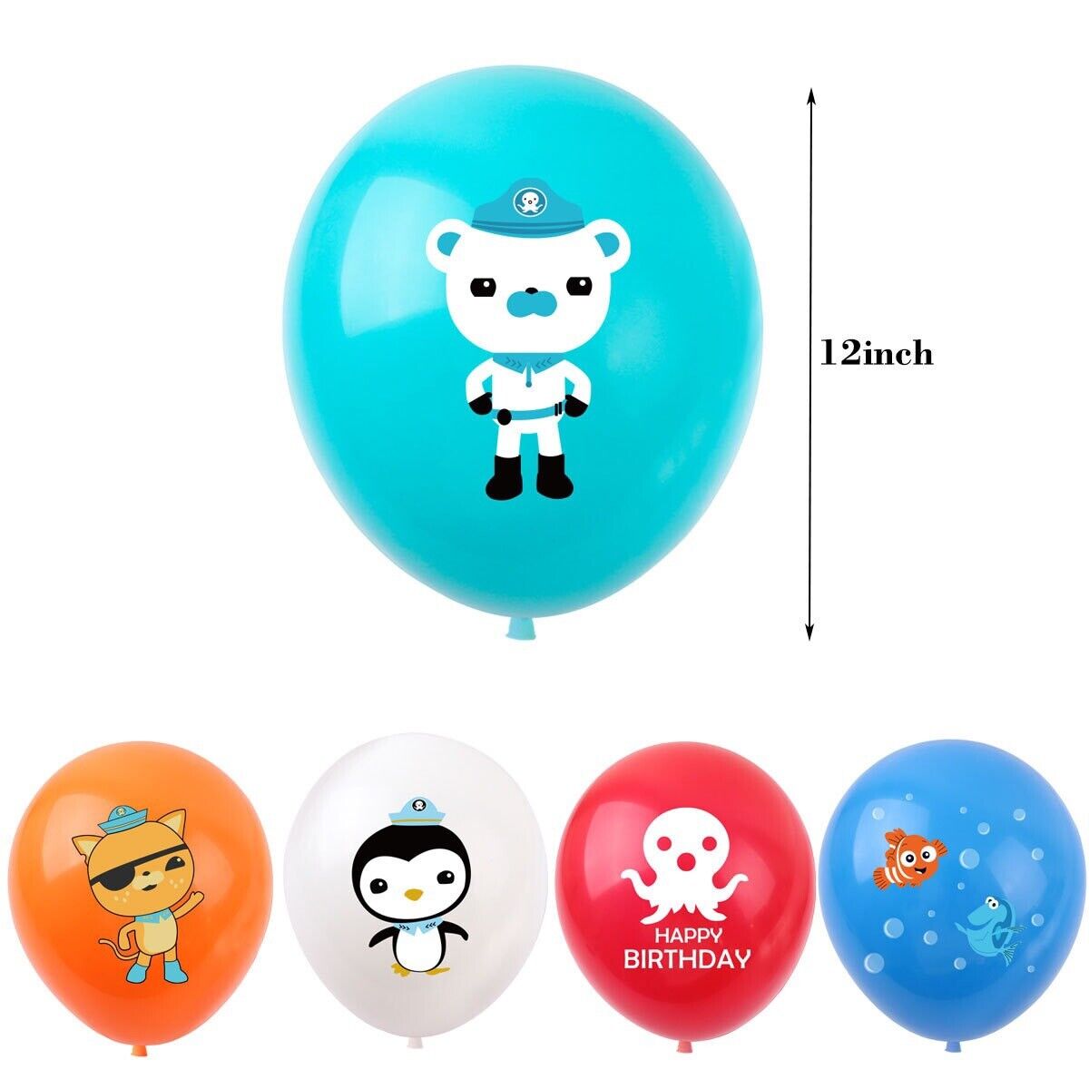 Octonauts 10 ps Happy Birthday balloons Party Fun KIDS DECOR AU STOCK