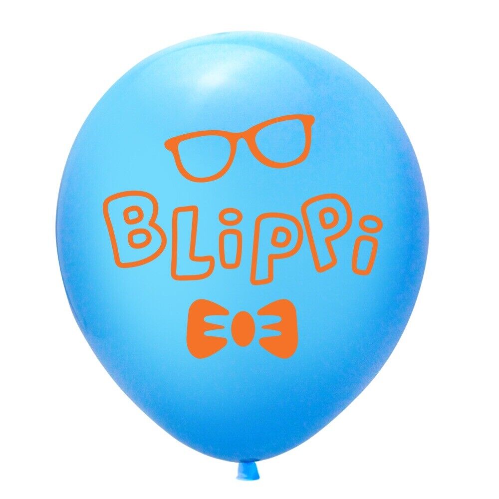 blippi 12 ps 12" Latex Happy Birthday  balloons Party Fun KIDS DECOR AU STOCK