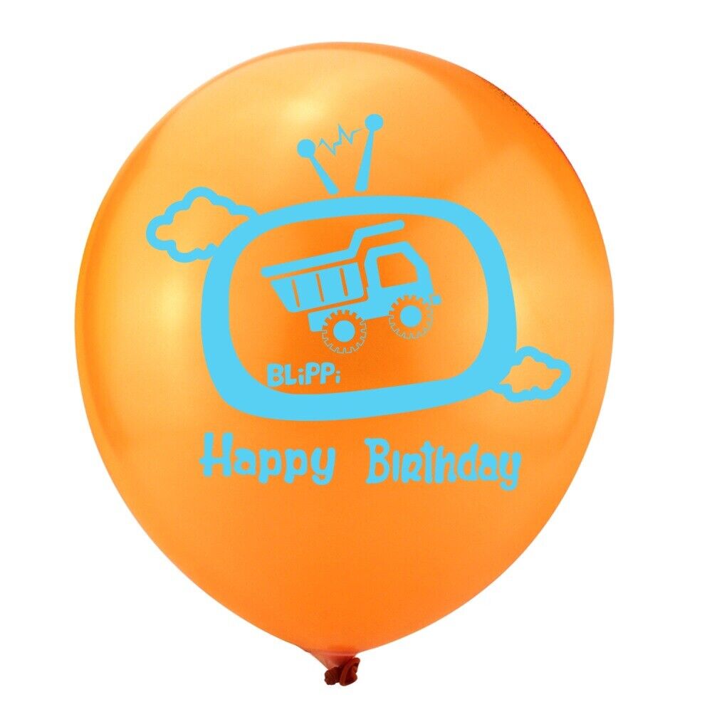 blippi 12 ps 12" Latex Happy Birthday  balloons Party Fun KIDS DECOR AU STOCK