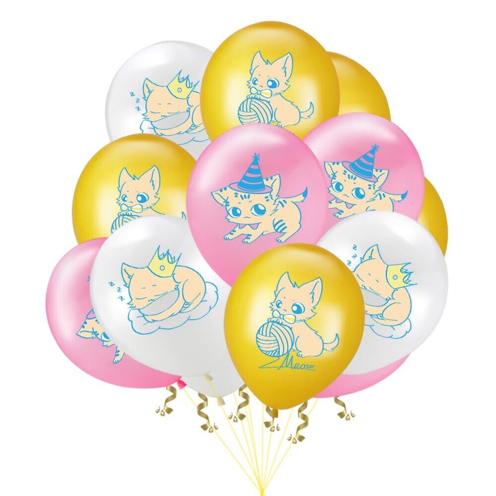 12 ps kitty Latex Balloons 12" Party Fun DECOR AU STOCK cat pet tracked deliver