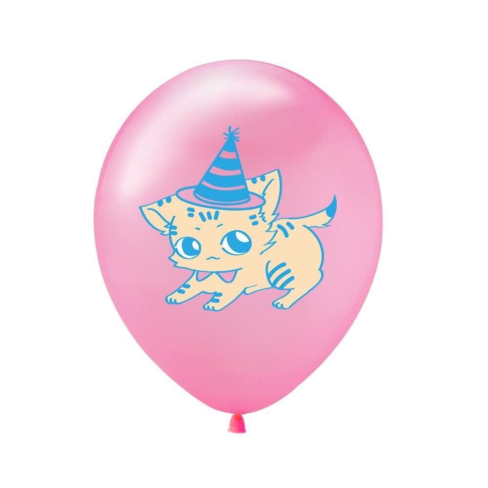 12 ps kitty Latex Balloons 12" Party Fun DECOR AU STOCK cat pet tracked deliver