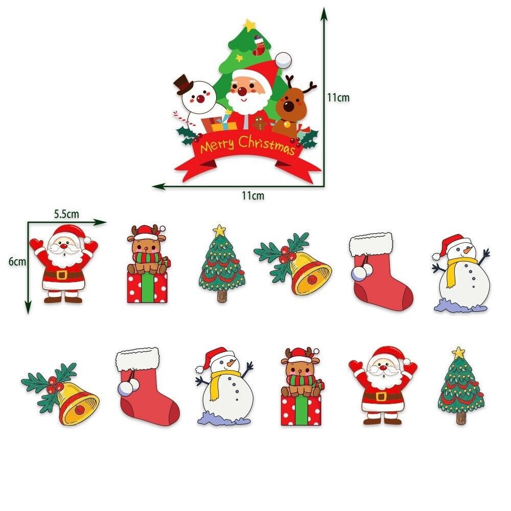 Christmas balloons happy birthday kids banner  party set decor cake topper au st