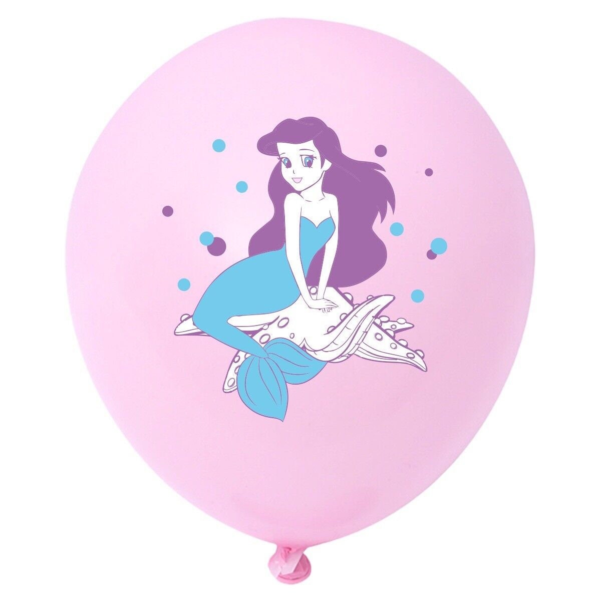 Mermaid balloons happy birthday kids banner balloon party set decor cake topper